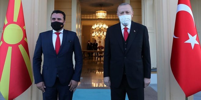دیدار اردوغان با نخست‌وزیر مقدونیه شمالی