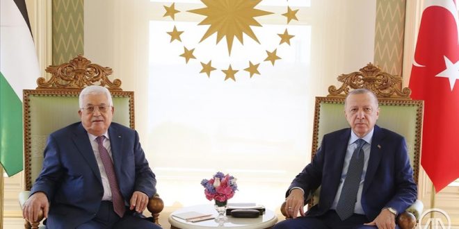 اردوغان در دیدار با عباس: به حمایت از روند صلح در فلسطین ادامه می‌دهیم