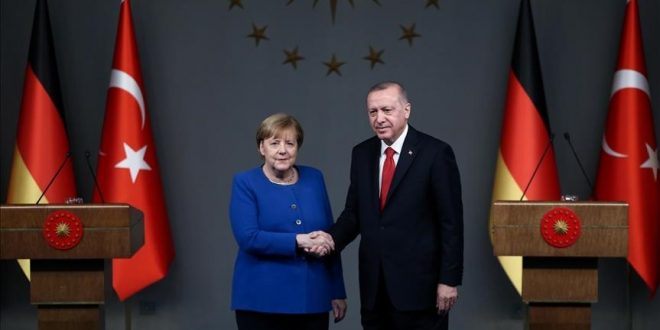 گفتگوی رئیس‌جمهور ترکیه با صدراعظم آلمان