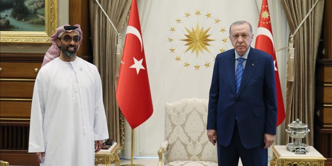 دیدار اردوغان با مشاور امنیت ملی امارات متحده