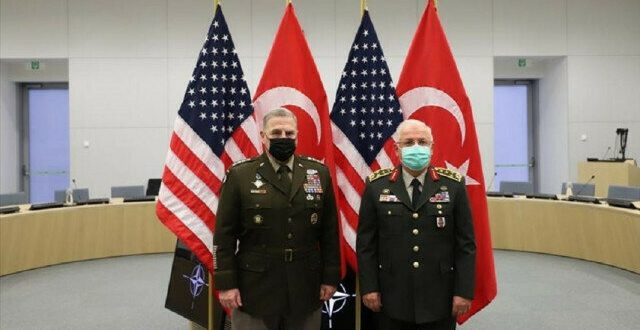 دیدار روسای ستاد مشترک ارتش آمریکا و ترکیه