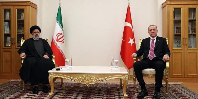 اردوغان و رئیسی در عشق‌آباد دیدار کردند