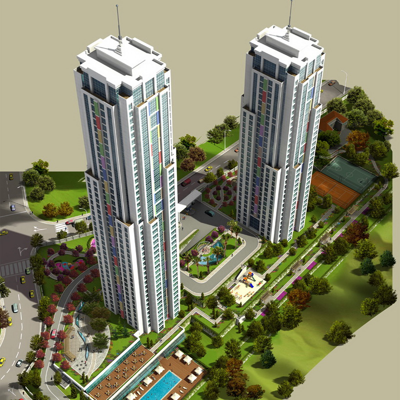 پروژه اسکای تاورز آقااوغلو آتاشهیر | Ağaoğlu Sky Towers